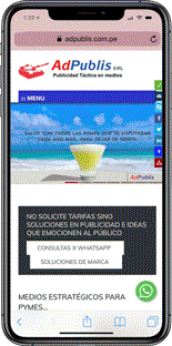 AdPublis en iPhone y Moviles - Mobile Web appsvertising adevertising publicidad