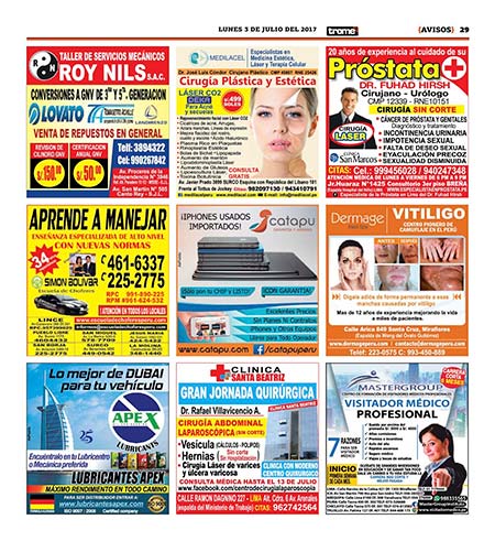 Trome pauta de avisos rotativos combos de avisos soluciones de marca