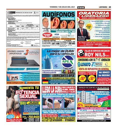 Trome pauta de avisos rotativos combos de avisos soluciones de marca