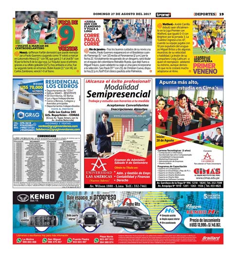 Pagina de TROME Inmobiliaria aviso medida 3x2 para GR&G - cierra Viernes