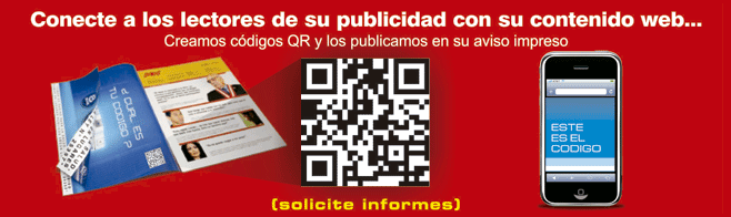 Creamos códigos QR y los publicamos en su aviso impreso